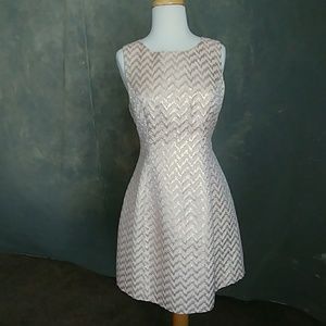 Ark & Co Gold Fit n Flare Dress